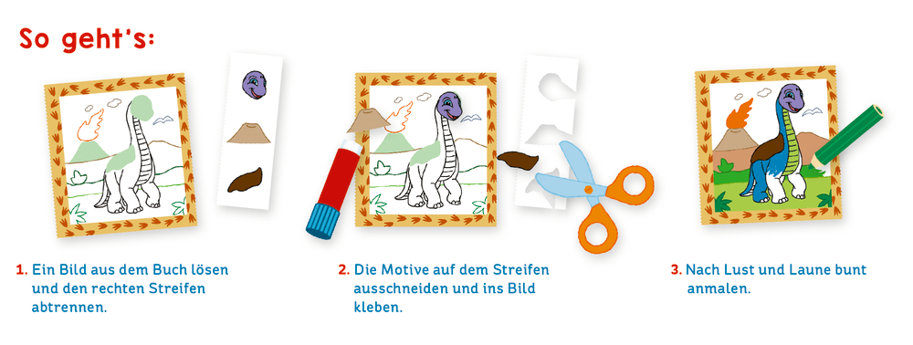 Mein erstes Dino-Bastelbuch (Mini-Künstler)