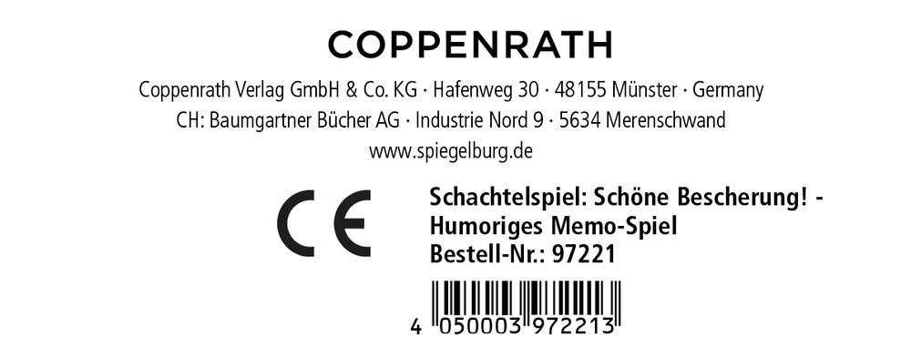Schachtelspiel: Schöne Bescherung! - Humoriges Memo-Spiel