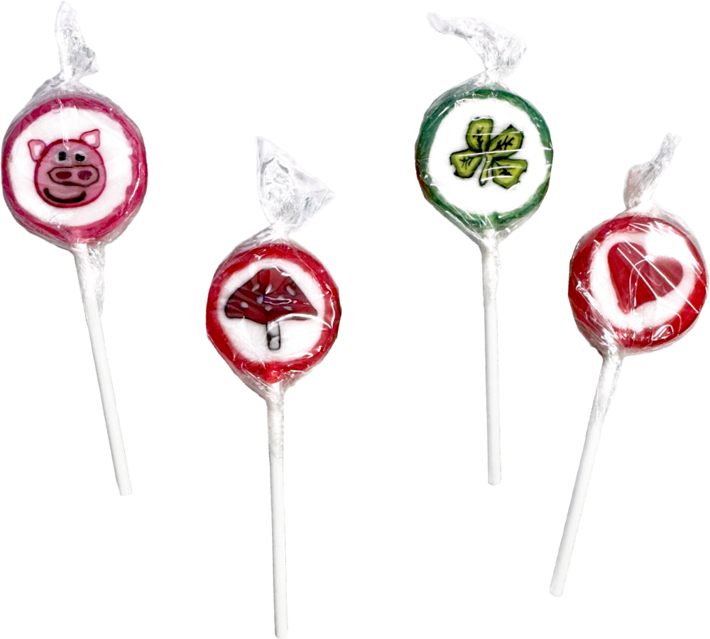 Glücks-Lollies - Viel Glück, sort.i.D.