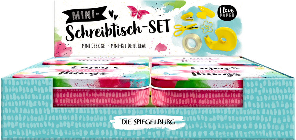 Mini-Schreibtisch-Set I love Paper