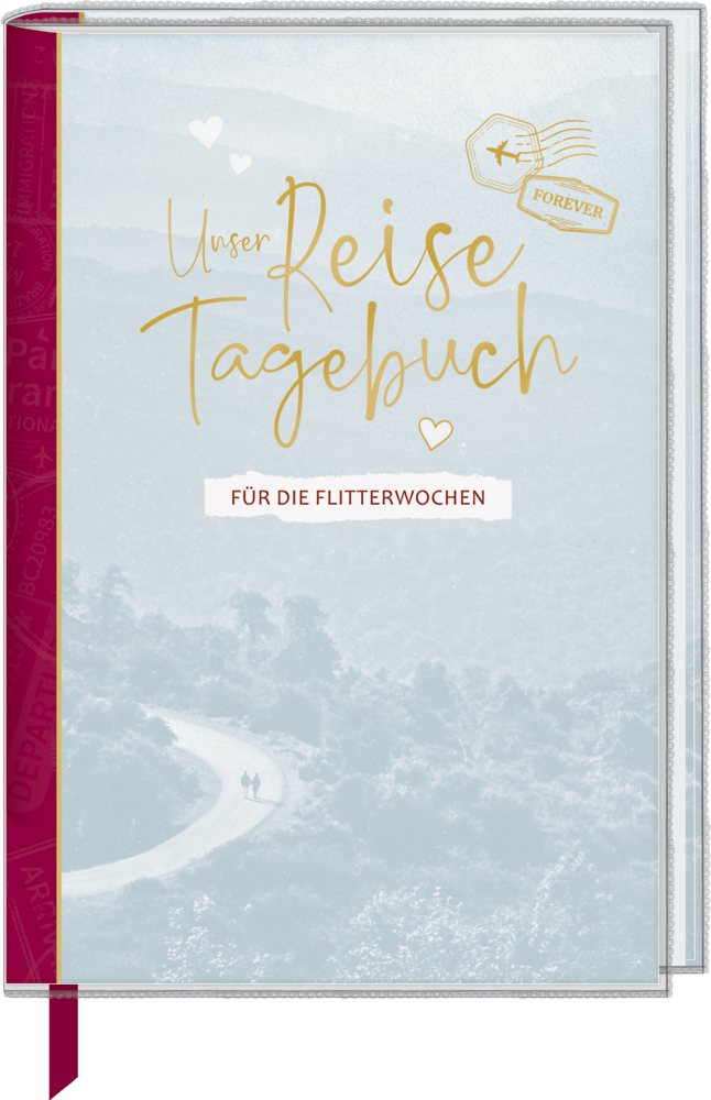 Eintragbuch mit Sammeltasche: Unser Reisetagebuch für die Flitterwochen