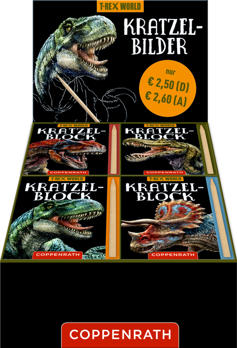 Kratzelbilder - T-Rex World Kratzelbilder - T-Rex World