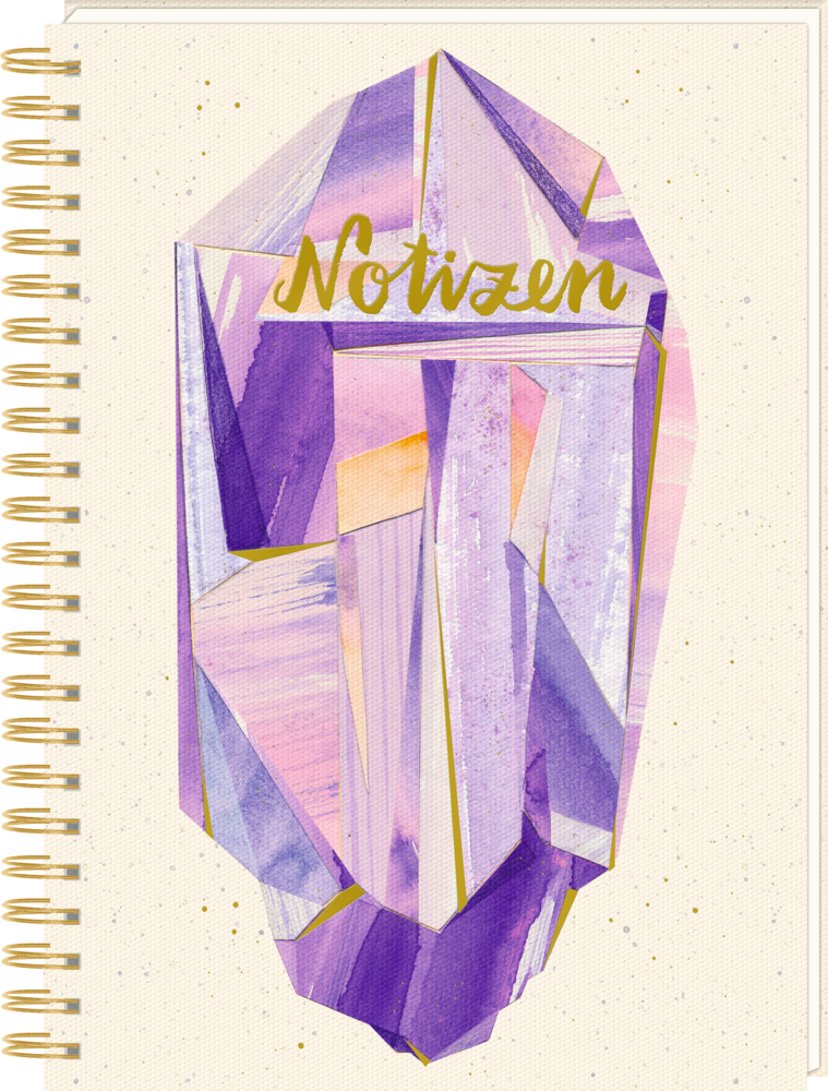 Ringbuch DIN A4 - Notizen (All about purple)