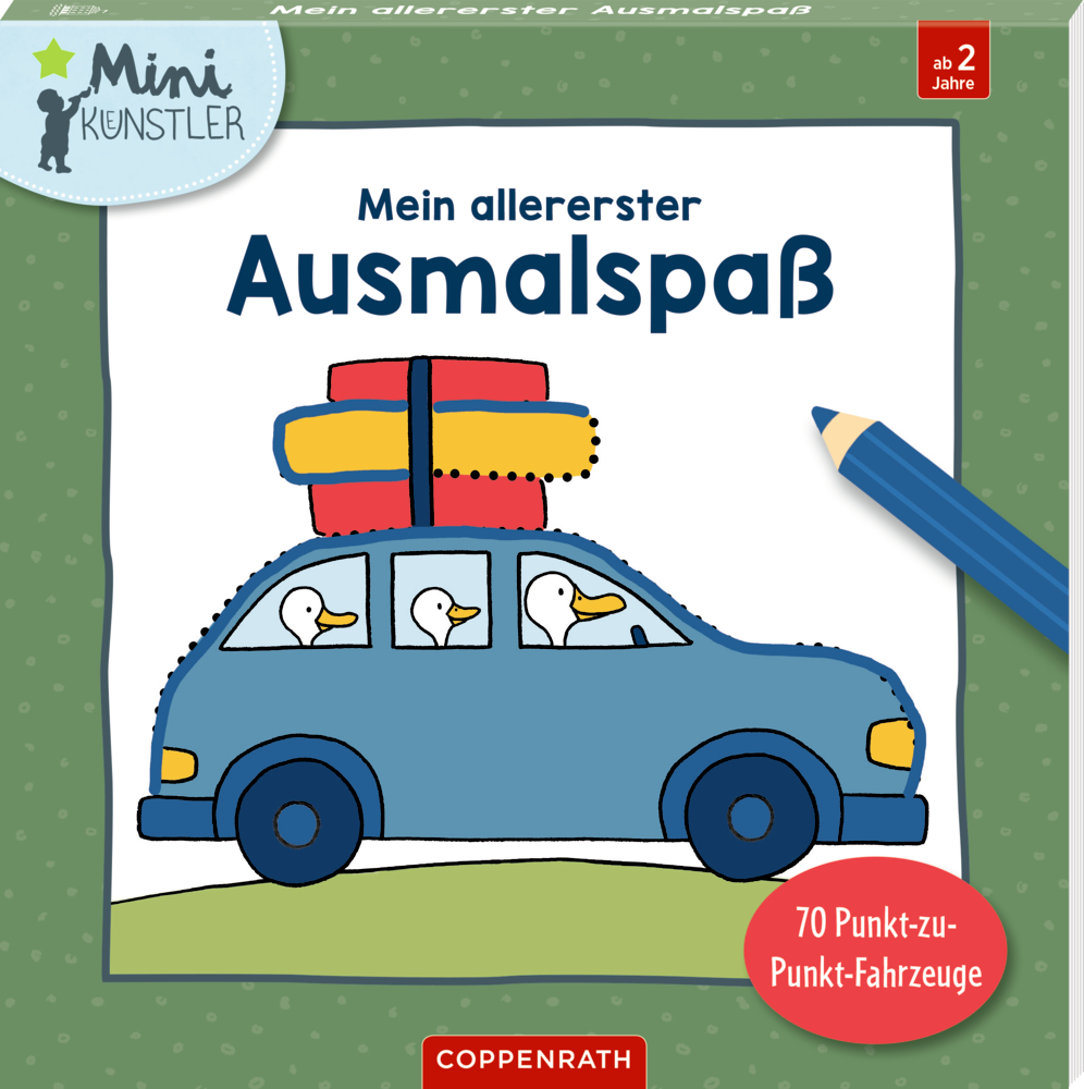 Mein allererster Ausmalspaß: 70 Punkt-zu-Punkt-Fahrzeuge (Mini-Künstler)