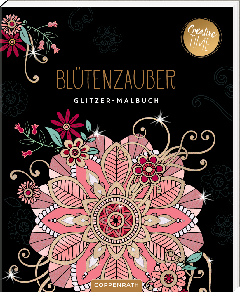 Blütenzauber - Glitzer-Malbuch (Creative Time)