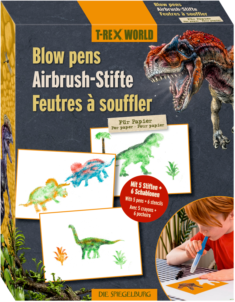 Airbrush-Stifte für Papier - T-Rex World