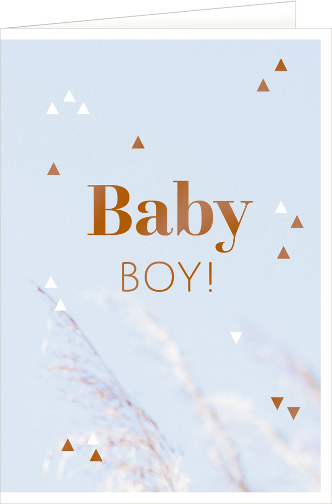 Boy, Grußkarte Hello, Baby!