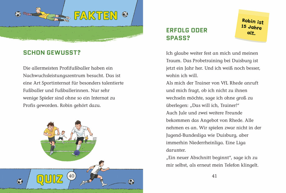 Sportstars erzählen - Mein Traum vom Profi-Fußball (Leseanfänger, Bd. 1)