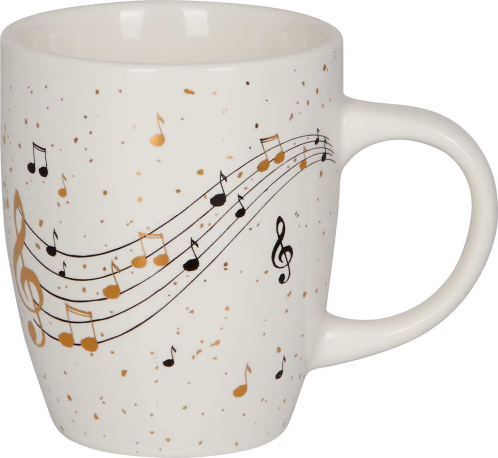 Porzellan-Tasse "Noten allover" - All about music