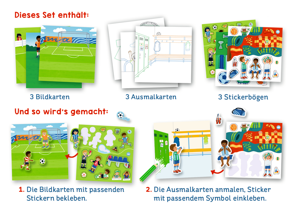 Meine Mini-Stickerwelt: Fußball – Mini-Künstler