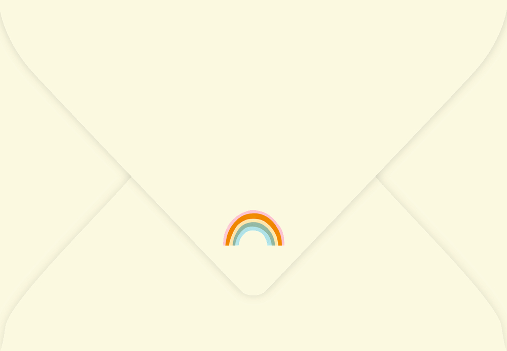 Grußkarte - Alles Gute zur Taufe - Regenbogen hellblau Grußkarte - Alles Gute zur Taufe - Regenbogen hellblau