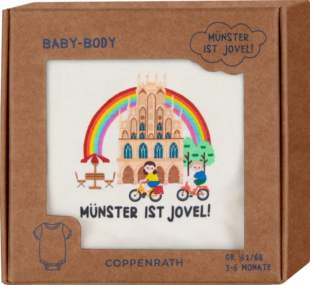 Baby-Body - Münster ist jovel!, one size (Gr.62/68)