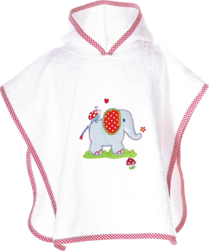 Badeponcho BabyGlück (Elefant), one size (ca. 55x46 cm)