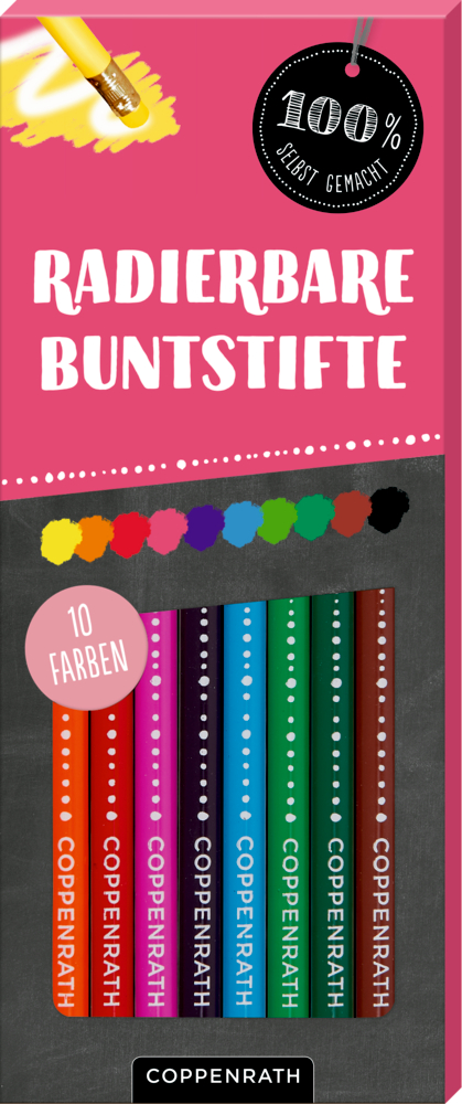 Radierbare Buntstifte (100% selbst gemacht)