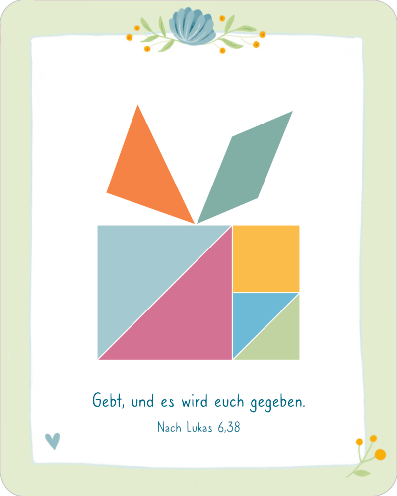 Deine Welt ist bunt - Bibel-Tangram (Schachtelspiel)