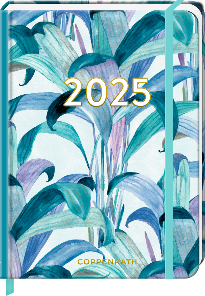 Kleiner Wochenkalender: Mein Jahr 2025 - Palme türkis (All about blue)
