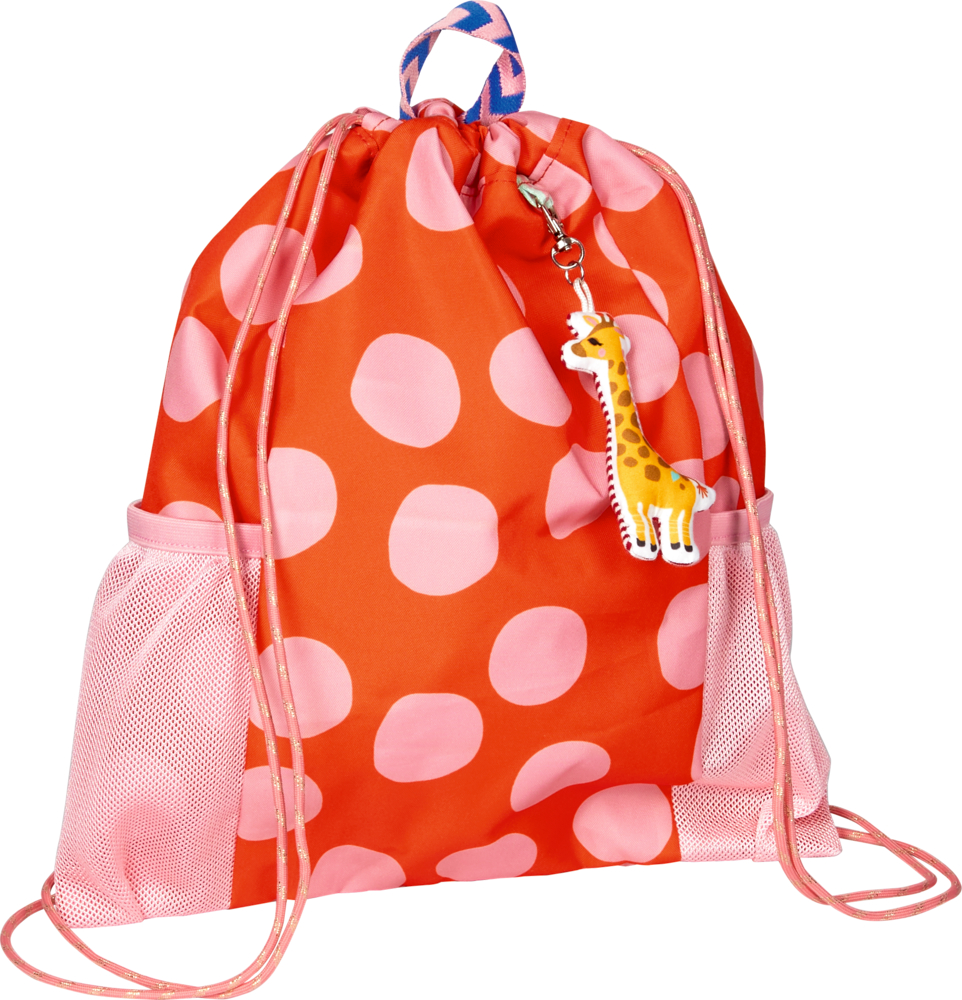 Turnbeutel / Sportbeutel Giraffe - Kleine Freunde (nachhaltig aus recyceltem Polyester)