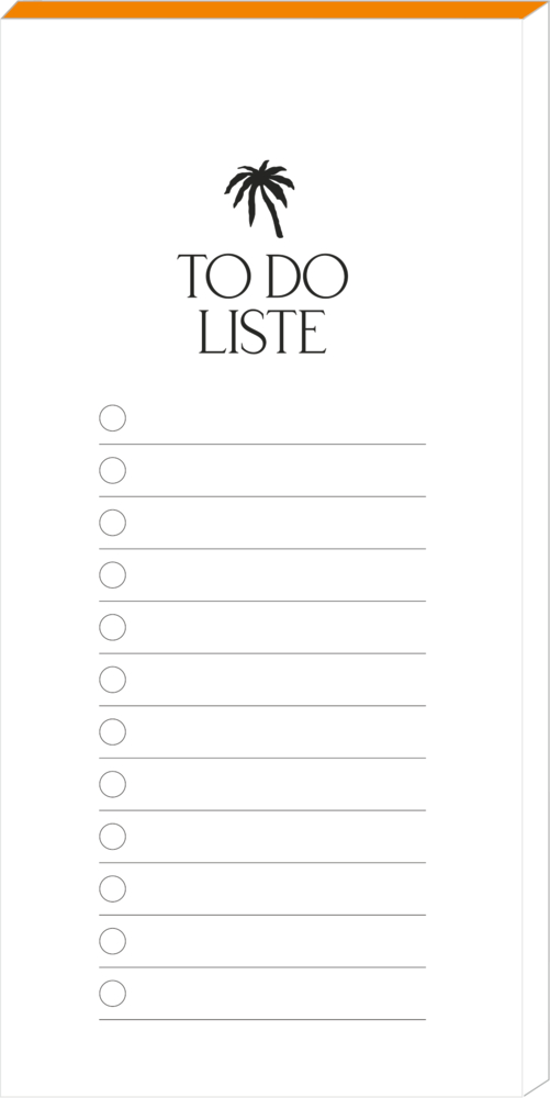 Notizblock - TO DO Liste (I love my Paradise)