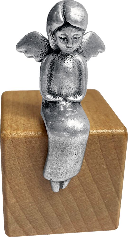 Engelfigur auf Holzwürfel - Dein Schutzengel ist bei dir Engelfigur auf Holzwürfel - Dein Schutzengel ist bei dir