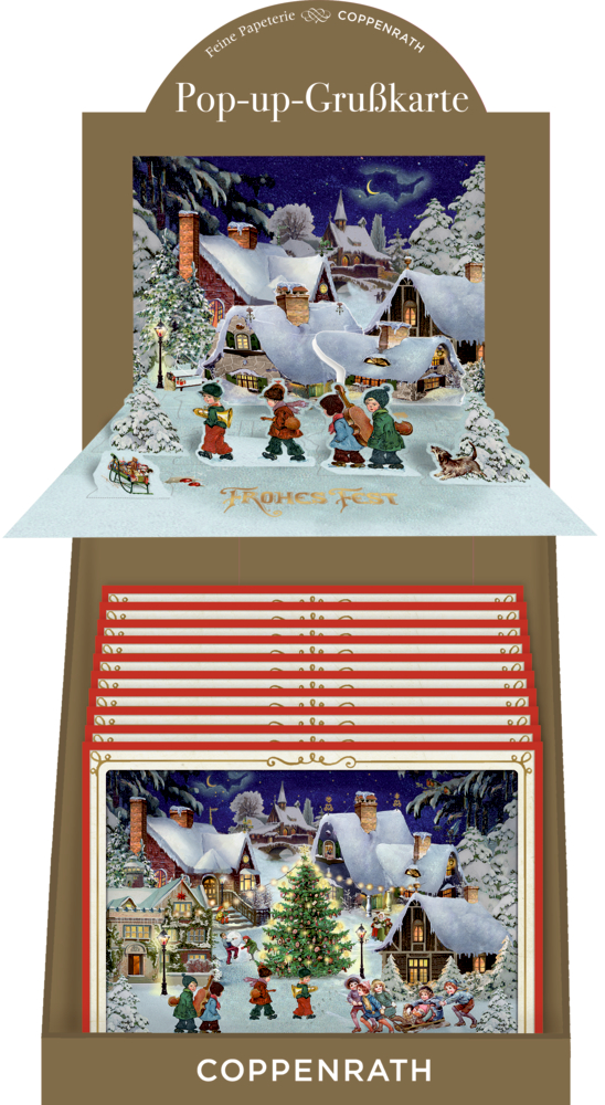 Pop-up-Grußkarte: Nostalgische Weihnachtszeit (Behr)