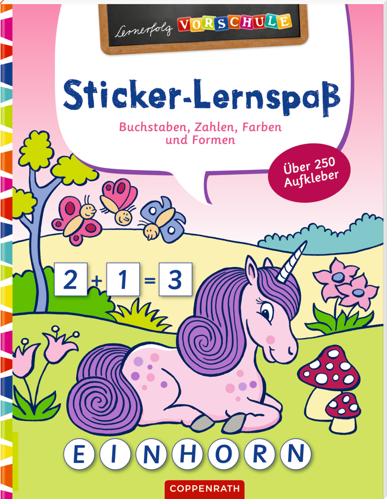 Lernerfolg Vorschule: Sticker-Lernspaß (Feen&Einhörner)