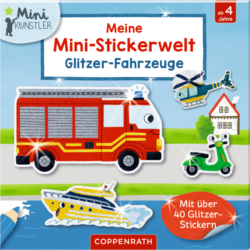 Meine Mini-Stickerwelt: Glitzer-Fahrzeuge (Mini-Künstler) Meine Mini-Stickerwelt: Glitzer-Fahrzeuge (Mini-Künstler)