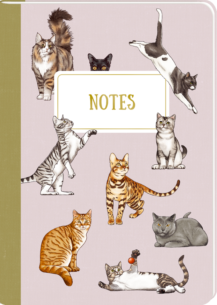 Notizheft DIN A5 - Notes (I love cats & dogs)