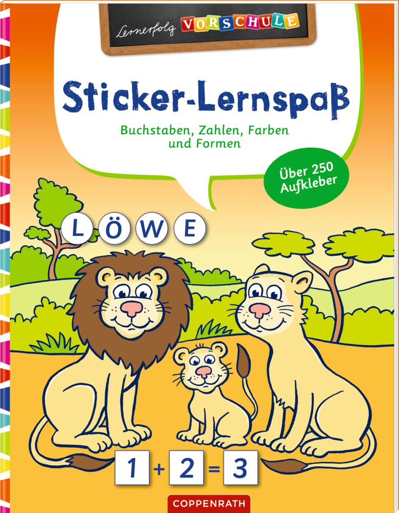 Lernerfolg Vorschule: Sticker-Lernspaß (Wilde Tiere)