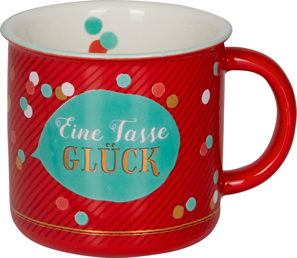 Porzellan-Tasse "Eine Tasse Glück" - Viel Glück