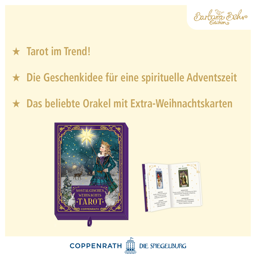 Adventskalender mit Tarotkarten und Text: Entdecke spirituelle Weihnachtsgeschenke!