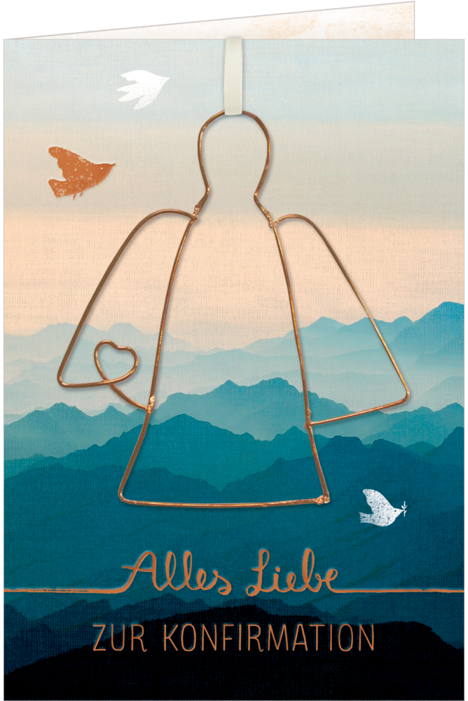Grußkarte Alles Liebe zur Konfirmation
