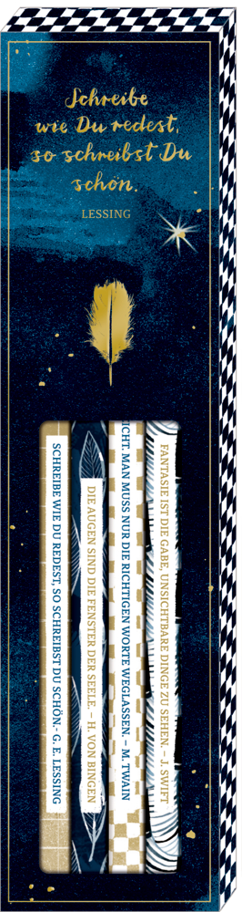 Bleistift-Set mit Sprüchen - BücherLiebe (6 St.)