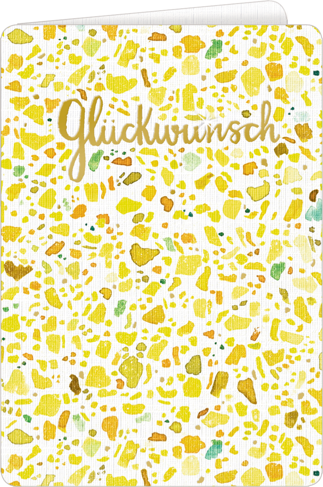 Grußkarte mit Kuvert - All about yellow
