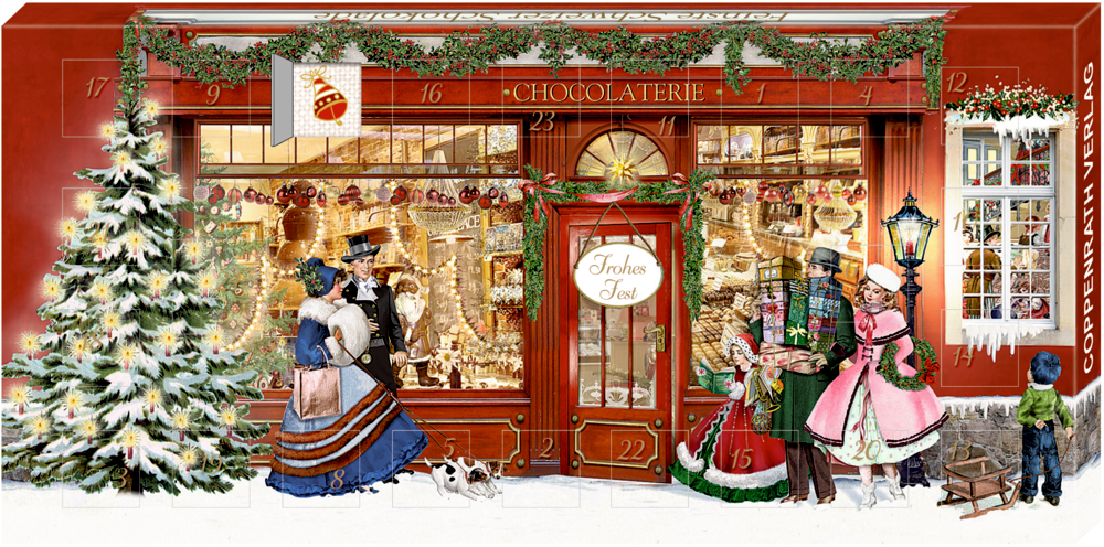 Adventskalender-Schokolade - Chocolaterie (B. Behr)