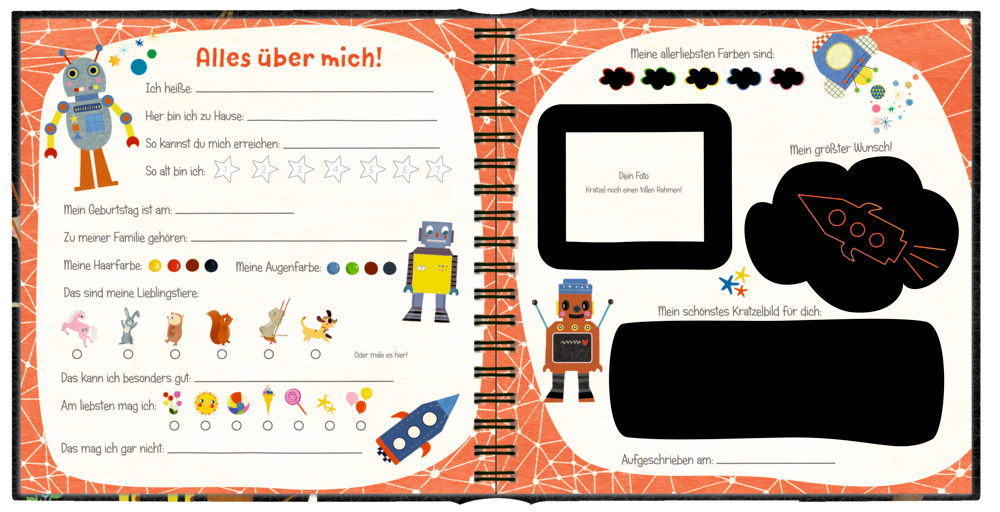 Meine Kindergartenfreunde - Kritzel-Kratzel-Eintragbuch