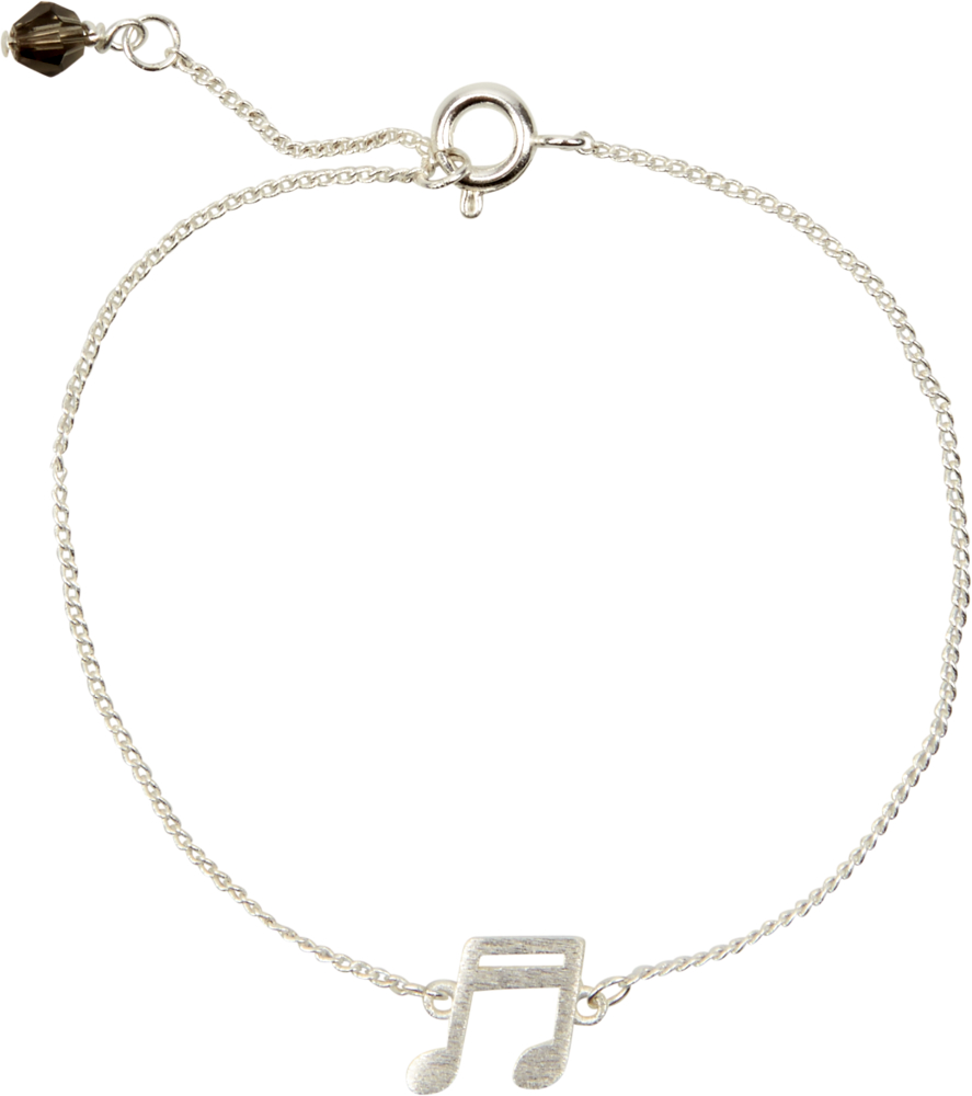 silbernes Armband All about music (Note)
