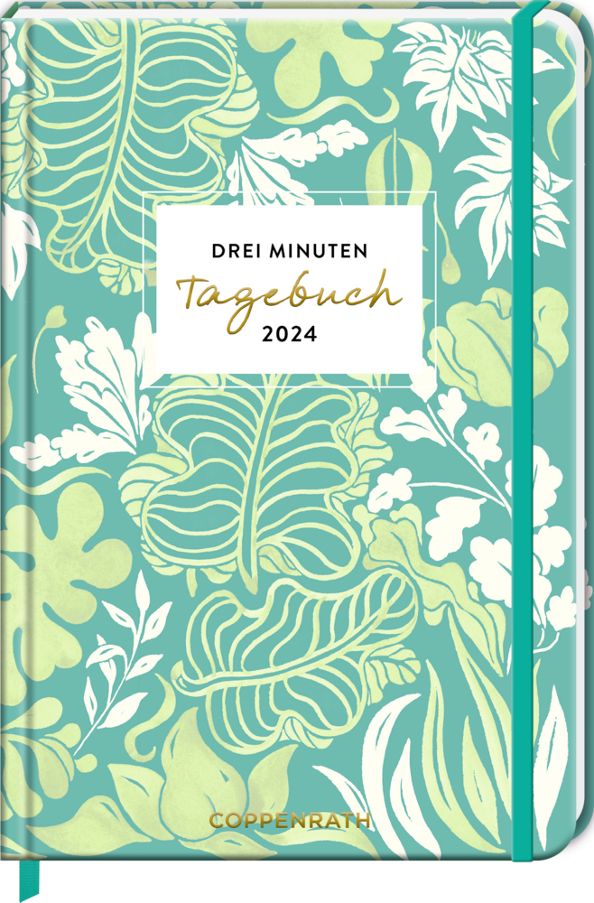 Großer Wochenkalender: 3 Minuten Tagebuch 2024 - Blätter