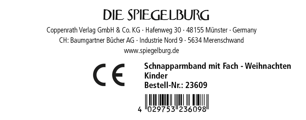 Schnapparmband mit Fach - Fröhliche Weihnachten