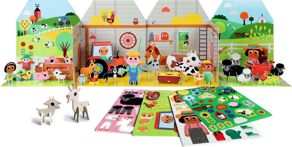 Puppenhaus Bauernhof - Aufstellen, Einrichten, Spielen