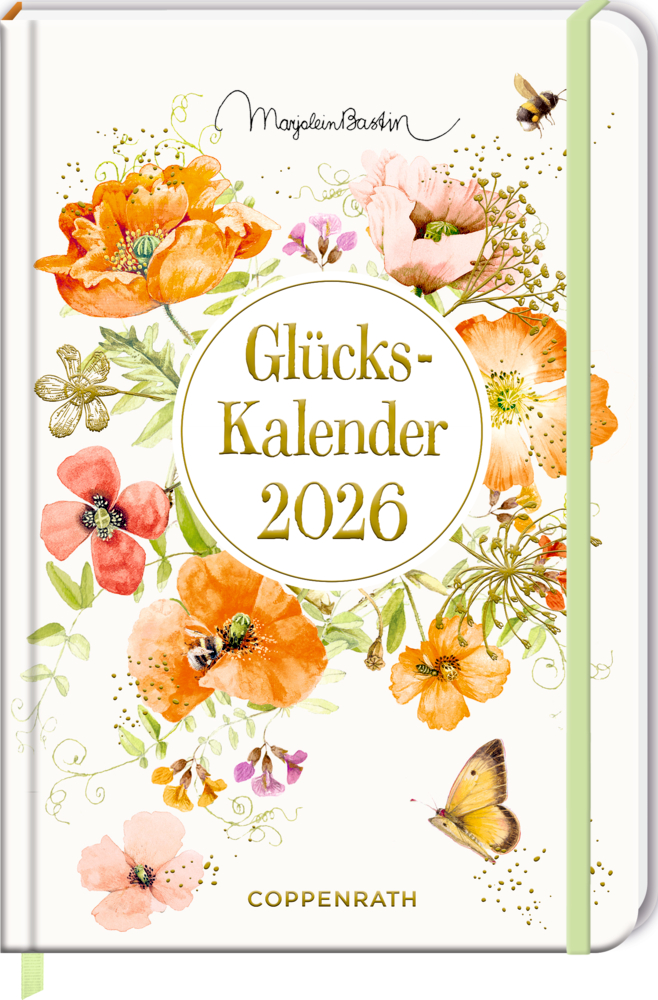 Großer Wochenkalender: GlücksKalender 2026 (peach) - M.Bastin