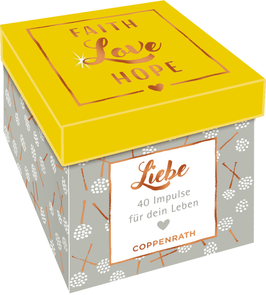 Sprüchebox: Faith, Love, Hope - LIEBE
