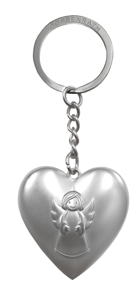 Schlüsselanhänger: Ich beschütze dich - Herz mit Schutzengel