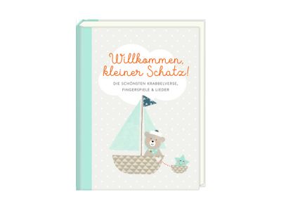 Die Spiegelburg Album Fotografico In Tessuto BabyGlück - 21,5x16,5 Cm Con 10 Tasche Trasparenti Per Foto 10x15 - Include 4 Cartoline - Ricami E Applicazioni