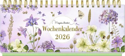 Tisch-Wochenkalender 2026 (violett) - M.Bastin