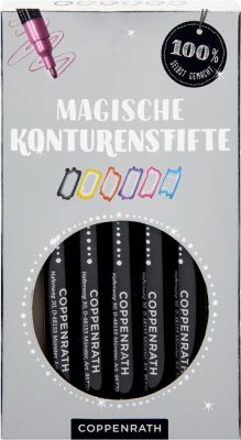 Magische Konturenstifte: 6 Farben - 100% selbst gemacht