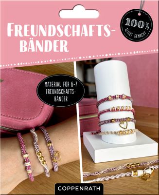 Freundschaftsbänder knüpfen Roségold/Beige - 100% selbst gemacht